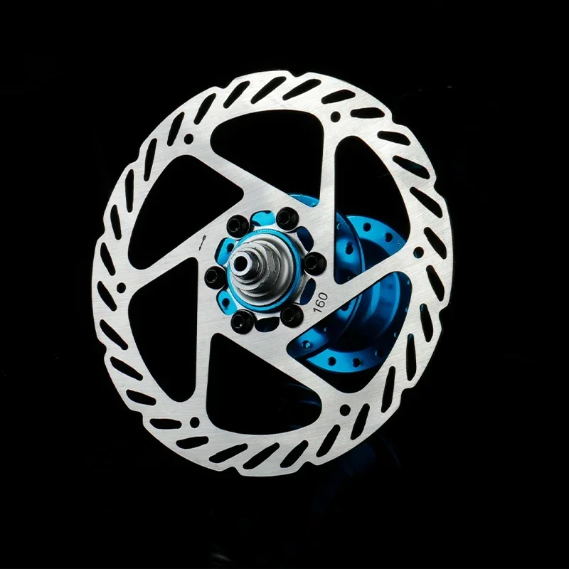 Bicycle Disc Brake Rotor 160 180 mm One-piece Molding Bike Hydraulic Brake Part Strong Heat Dissipation With 6 T25 Bolts