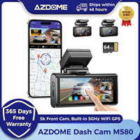 AZDOME M580 Dash Cam 5k Front Rear Car Camera Built-in 5GHz WiFi GPS 4\