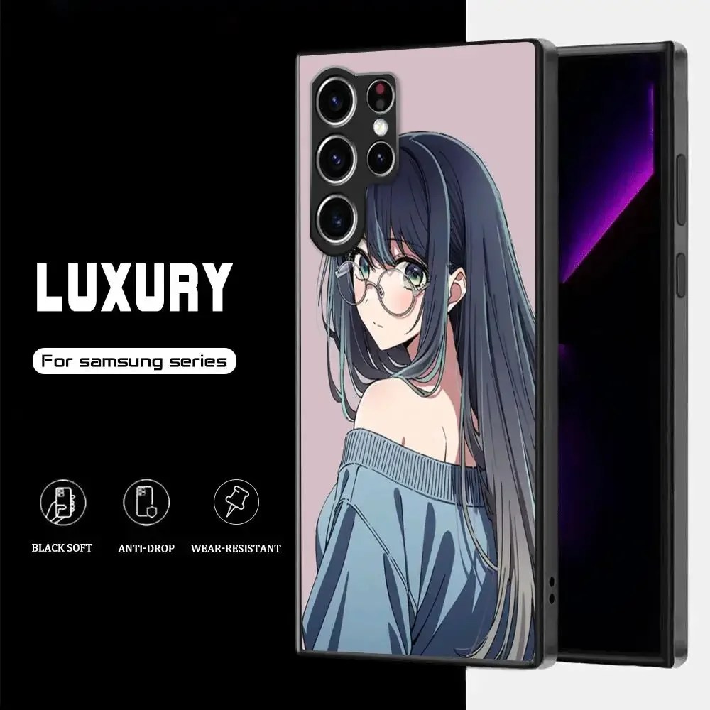 Oshi no ko 2 Akane Kurokawa Phone Case For Samsung Galaxy S25 S24 S23 S22 S21 S20 Plus Ultra Note20 Soft Black