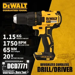 DEWALT DCD7771 Brushless Cordless Compact Drill/Driver 20V Lithium Power Tools 1750RPM 65NM Bare Tool