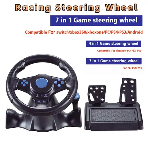 Wired Vibration Racing Simulator Gaming Wheel Driving Steering Wheel for Nintendo Switch PC Sony PlayStation3 PS4 Game Handle