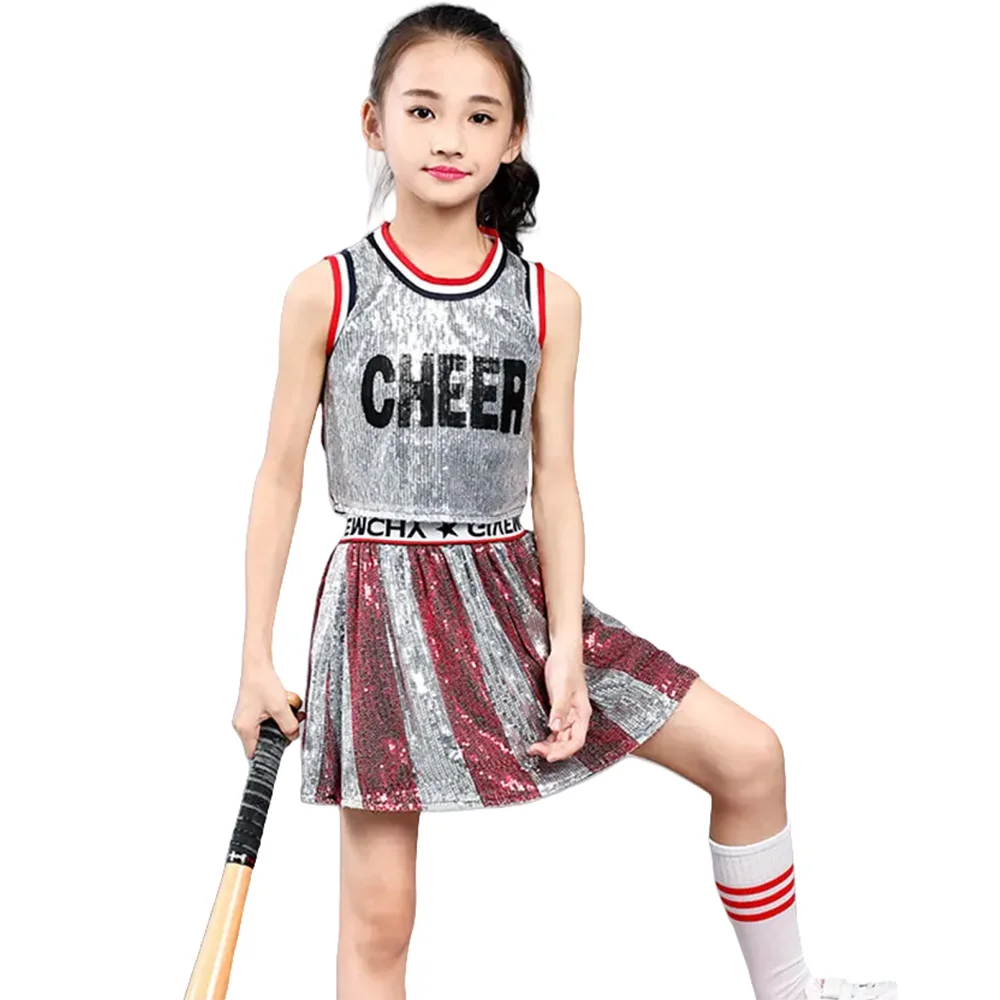 الأطفال أزياء رقص الجاز الاطفال الهيب هوب ملابس الفتيات الترتر عروض الرقص الحديث مرحلة ملابس الرقص للأطفال