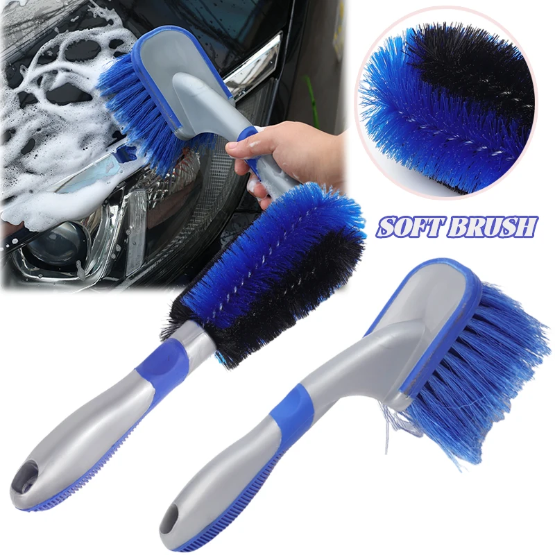 2 stuks nieuwe multifunctionele auto-reinigings- en poetsgereedschappen wielnaafborstels ultrafijne vezelreinigingstool gespecialiseerde reiniging