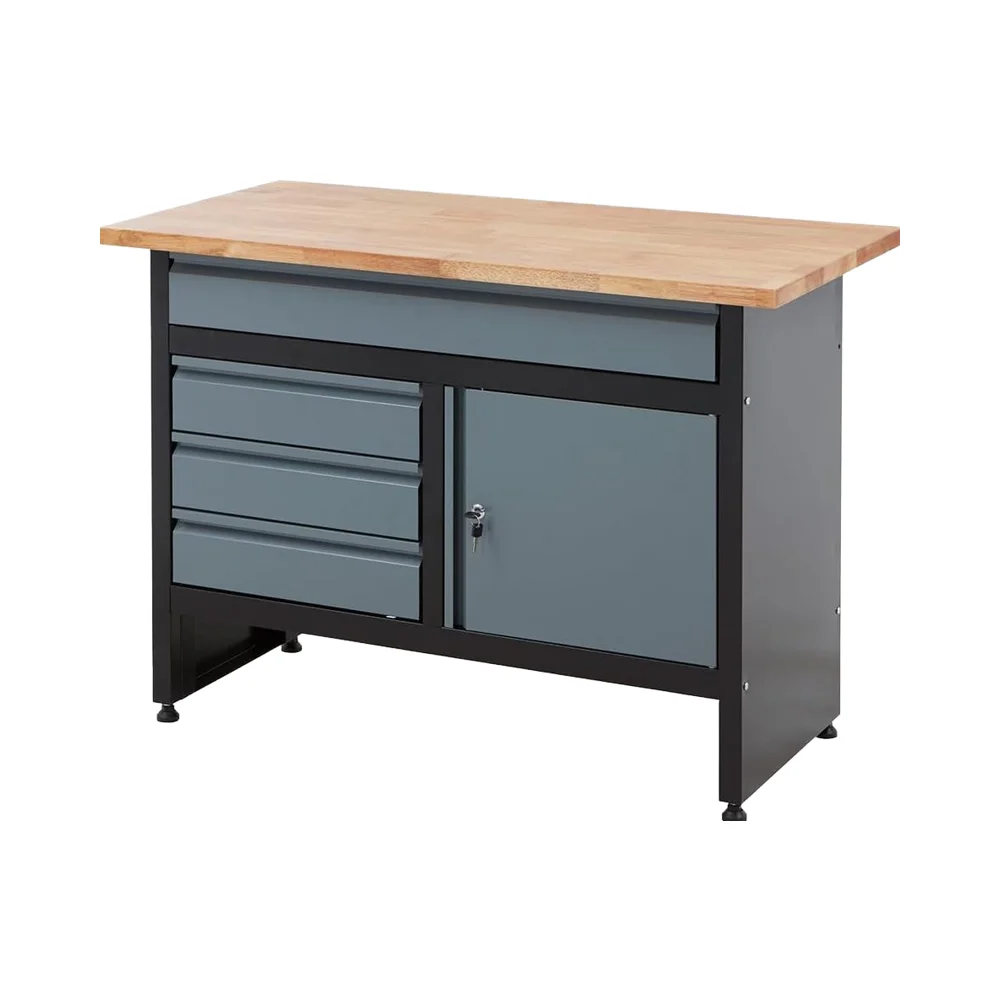 #￥forJINFENG Garage Workbench Drawer Cabinet Storage Workstation Customizable Dimensions 4 Drawers 1 DoorAdjustableKeyed Locking