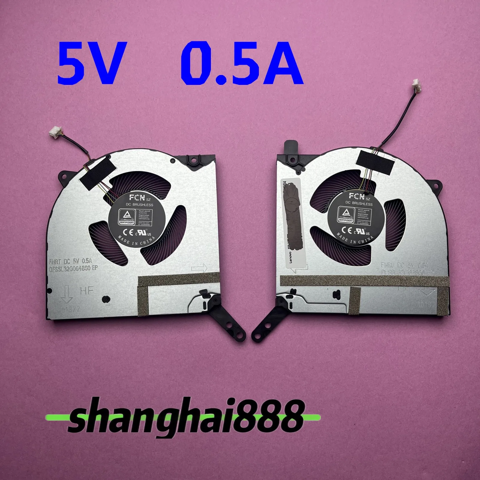 New for Lenovo Legion 5 Pro-16ITH6 16ITH6H Y9000P 2021 CPU & GPU Cooling Fan 5V