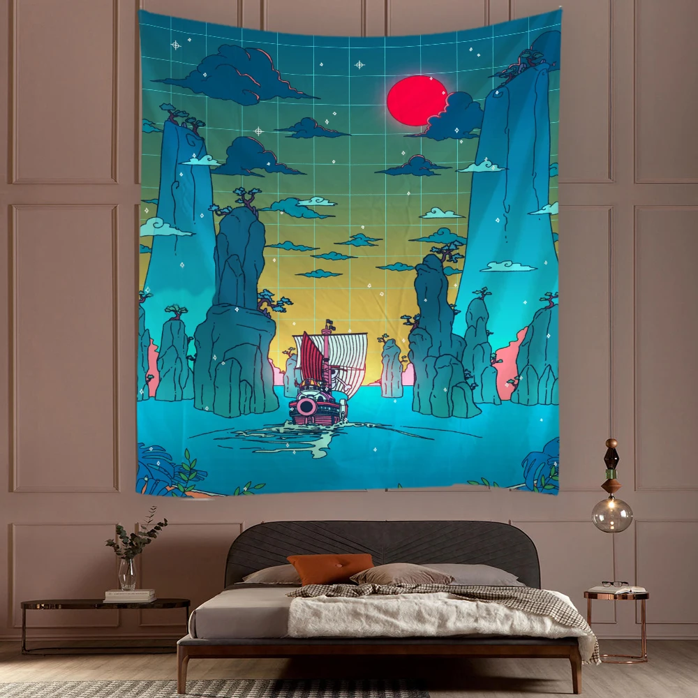 Comics Kawaii Indie Room Decor Tapestry Hippie Romantic Macrame Tapestry Wall Hanging Cute Decor Room Decoration Anime Tapestry