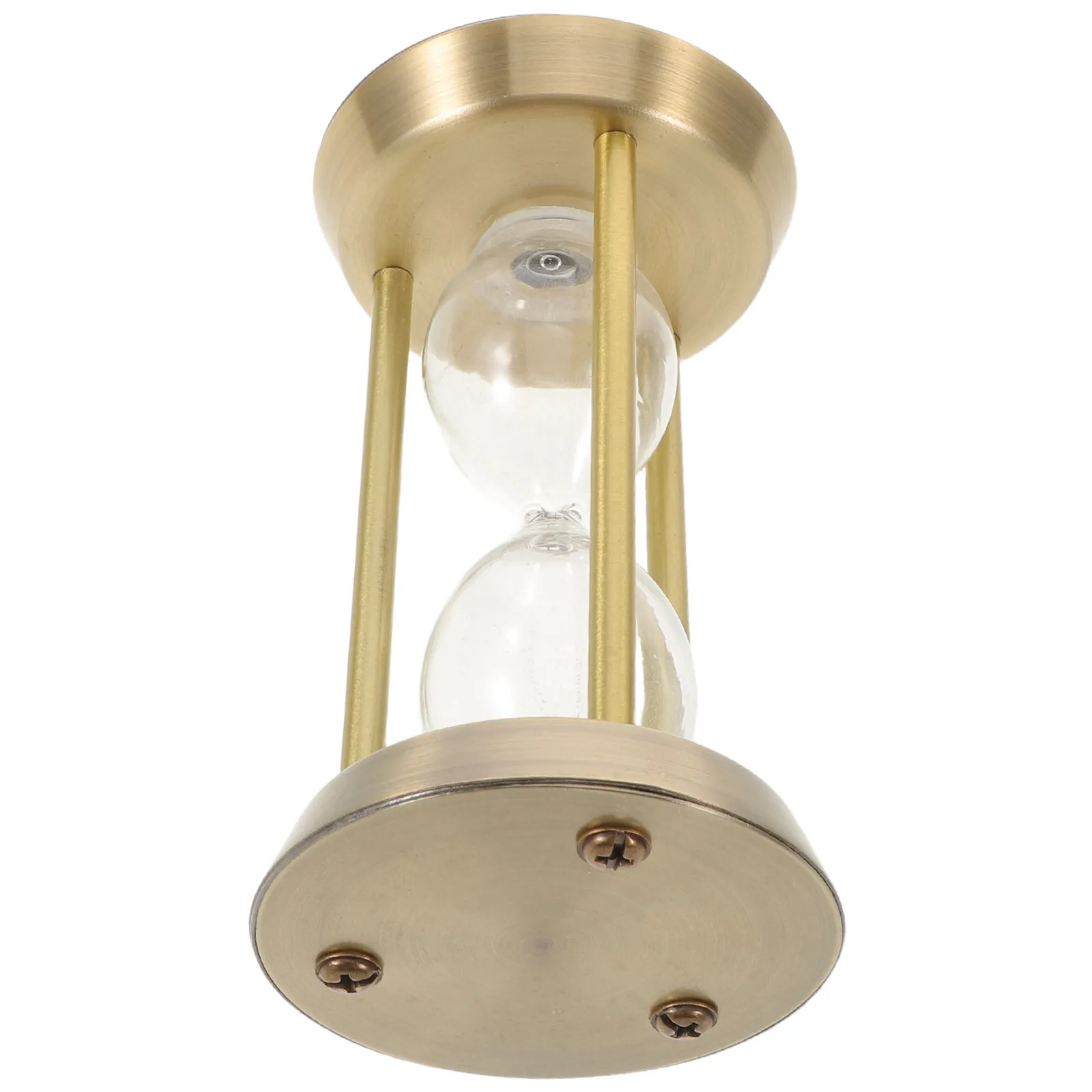 Fillable Metal Hourglass Sand Timer 4 Inch Empty Vintage Style Decorative Sand Timer for Home Office Desk DIY Gift