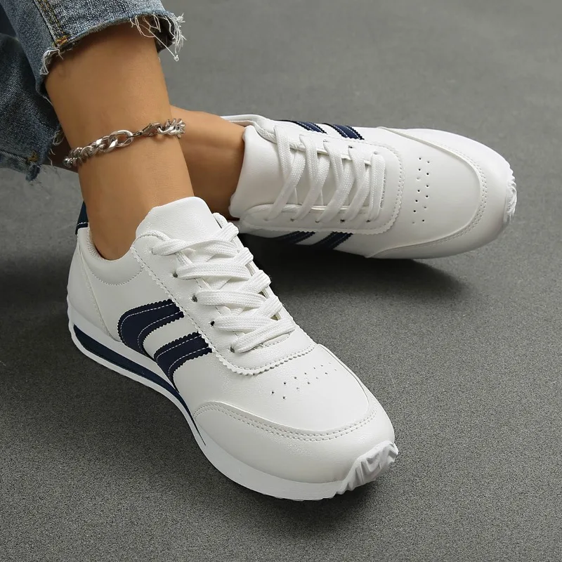 Damen Frühjahr Neue Stil Cross-Strap Designer PU Wasserdichte Vulkanisierte Schuhe, Casual Büro Shopping Flache Schuhe, Größen 36-43