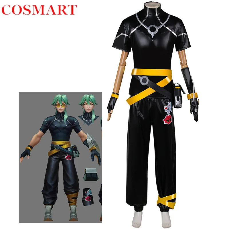 

COSMART Lol Ezreal Men Cosplay Costume Cos Game Anime Party Uniform Hallowen Play Role Clothes Clothing New Full Set