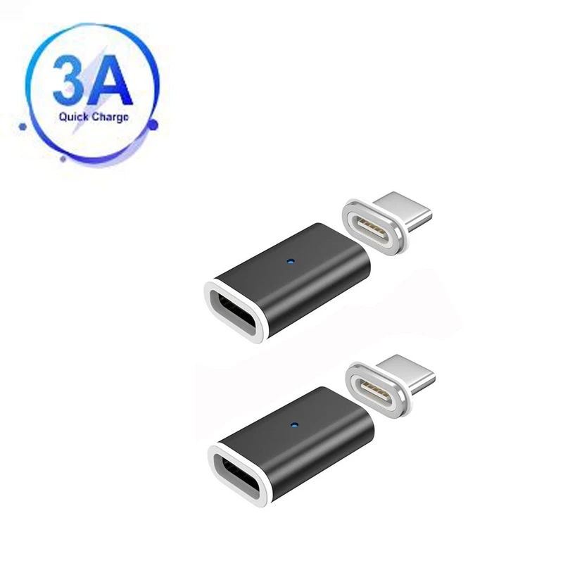 Type C to C Magnetic Adapter for Samsung Galaxy M14 Xiaomi Poco X6 Neo Motorola Edge 50 ZTE Voyage 3D Umidigi Bison X20 Charging