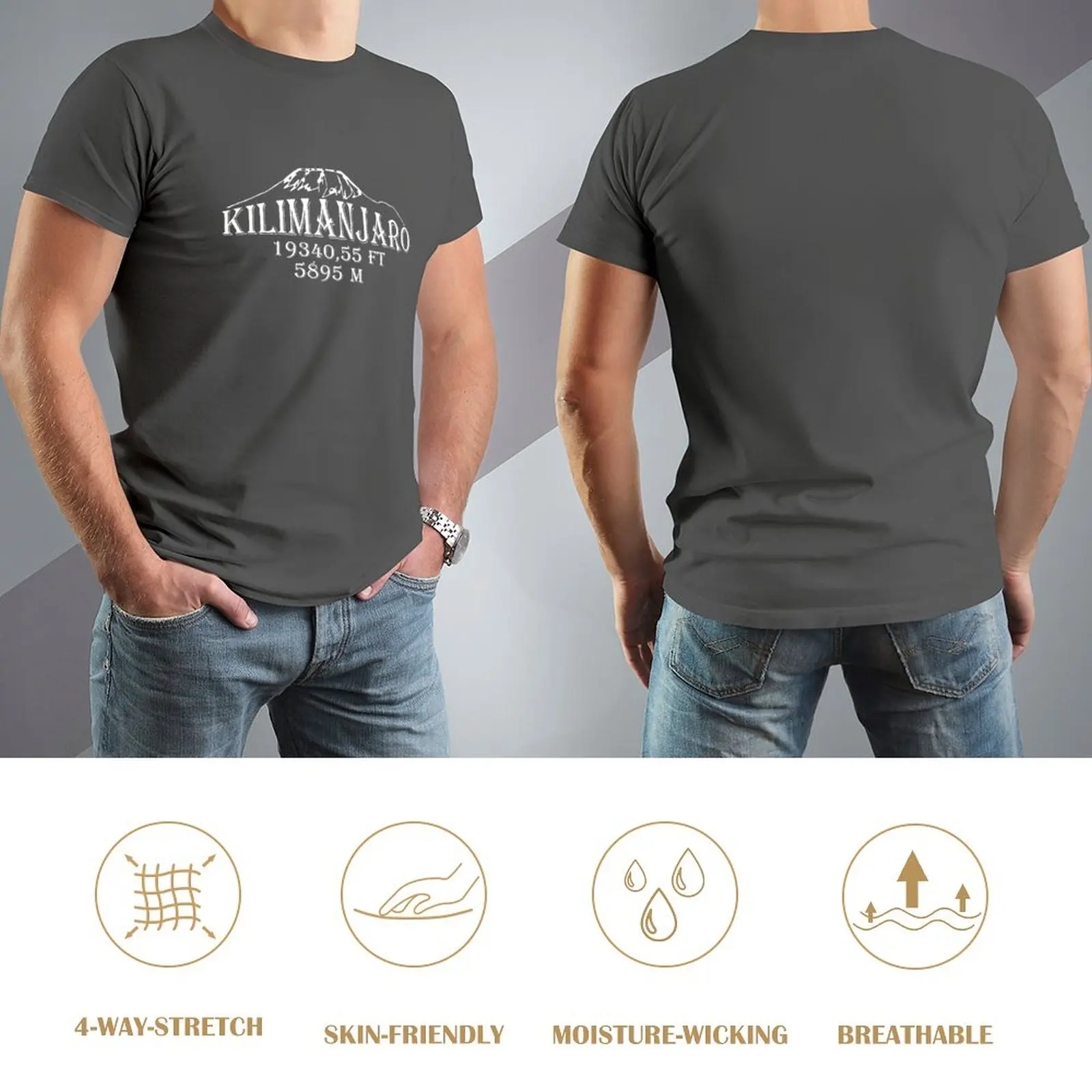 Kilimanjaro mountain nature mountaineer Tanzania altitude T-Shirt oversized t shirt designer t shirt men
