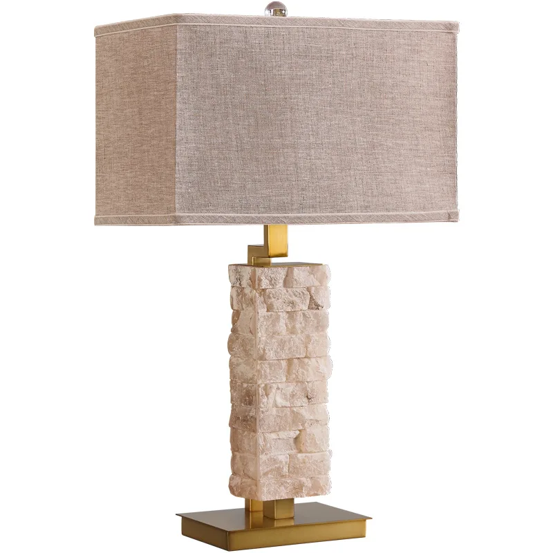 

Marble, model room, European desk lamp, luxury, soft bedside lamp in bedroom, simple and creative