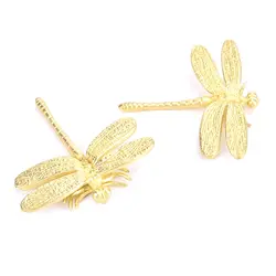 Messing Dragonfly Handvat Eenvoudige Licht Luxe Closet Kabinet Kastdeur Meubels Decoratie Kleine Handvat Haak