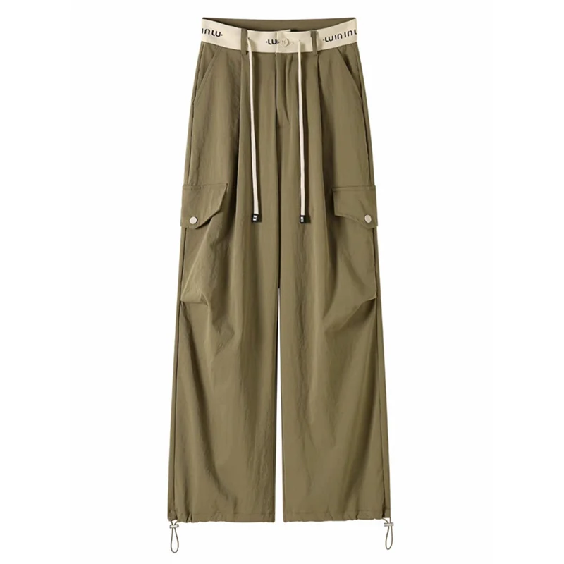 Cargo Pants Women Korean Fashion Women Clothing Quick Drying Casual Trousers Woman New Spring Autumn High Waist Streetwear Women