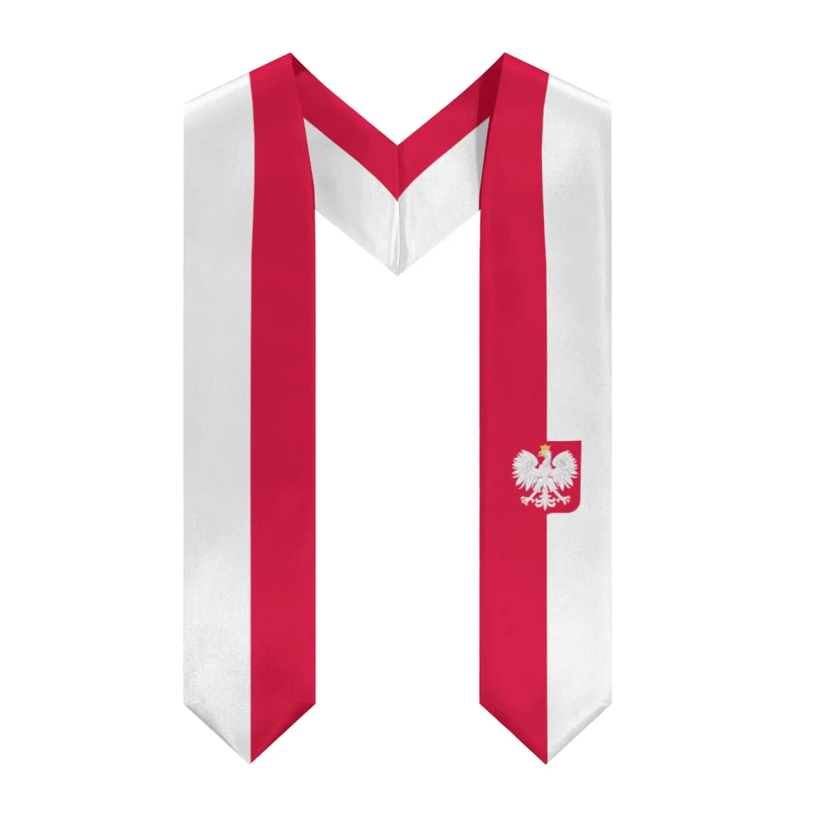 

Эмблема Польши 2025 года, флаг с v-образным вырезом, выпускной палантин, шаль, пояс чести для учебы, доска для международной студентов