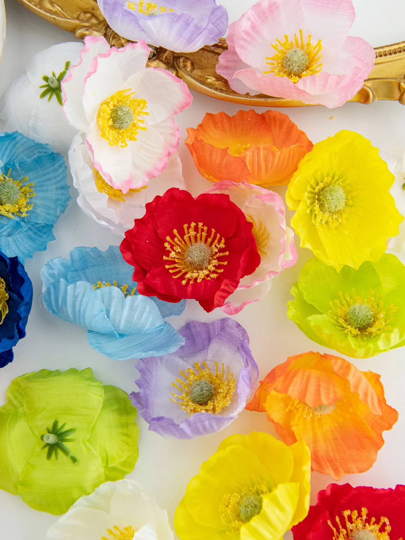 Künstliche Blume Papaver rhoeas Hochzeitsbrautstrauß Dekoration Heimvase Weihnachten Outdoor Garten Festival Party Kranz DIY Geschenk – Detail 1
