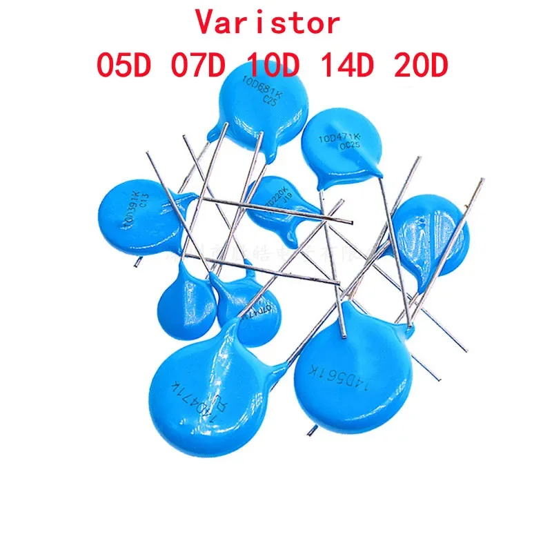 

10PCS Varistor 05D 07D 10D 14D 20D 07D220K 07D391K 7D431K 7D471K 10D471K 10D101K 10D330K 10D471K 14D471K 14D220K 20D431K 20D471K