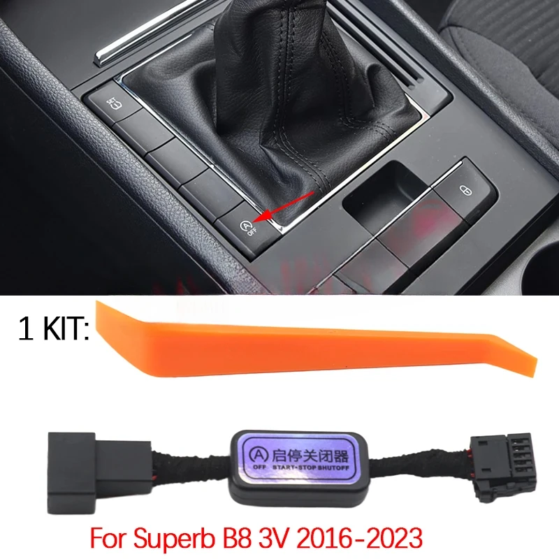 Auto Start Stop Disabler Plug, Engine Stop Start System Off Control Sensor for Skoda Superb B8 3V 2016-2023