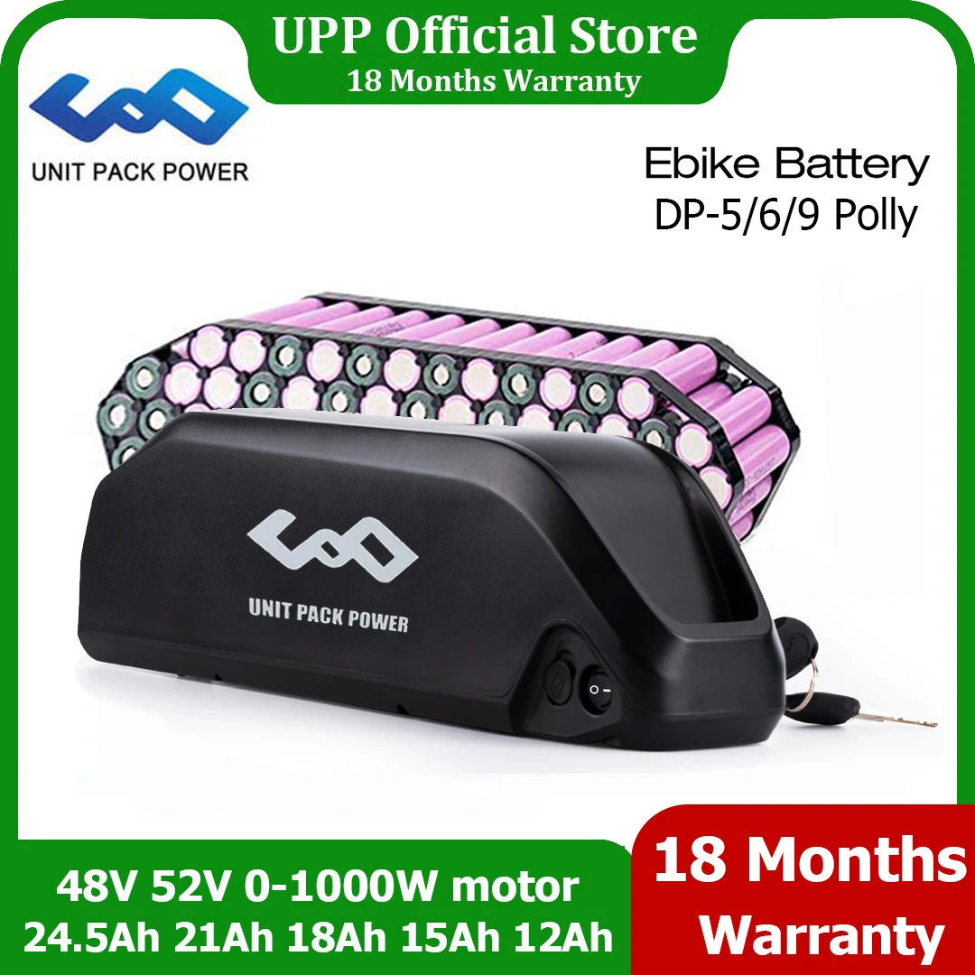 

Electric eBike Battery 48V 24.5Ah 52V 21Ah 17.5Ah 15Ah 13Ah Polly Batteria Pack for Bafang BBSHD BBS02 1000W 750W 500W Motor