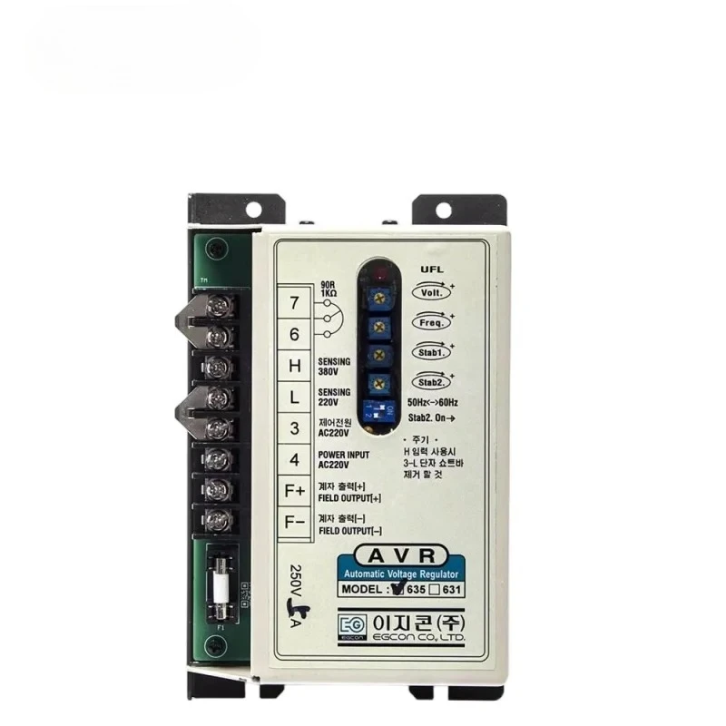 

Adjustable voltage protector for brushless alternator of diesel generator