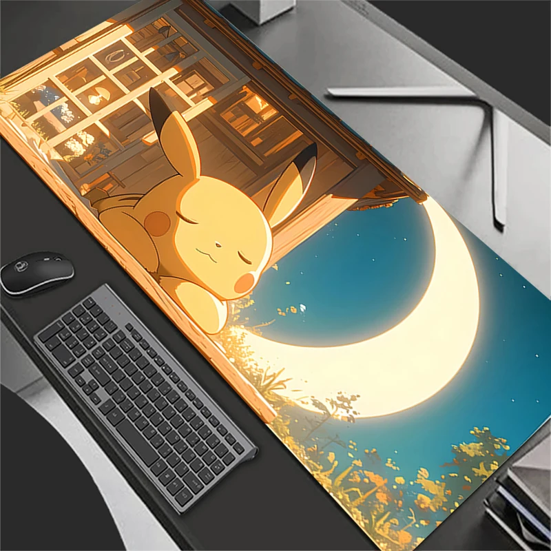 أنيمي الكمبيوتر ماوس الوسادة ألعاب ماوس منصات كبيرة الألعاب P-Pokemons P-Pikachus ماوس XXL مكتب ماوس الوسادة لوحة المفاتيح ماوس السجاد