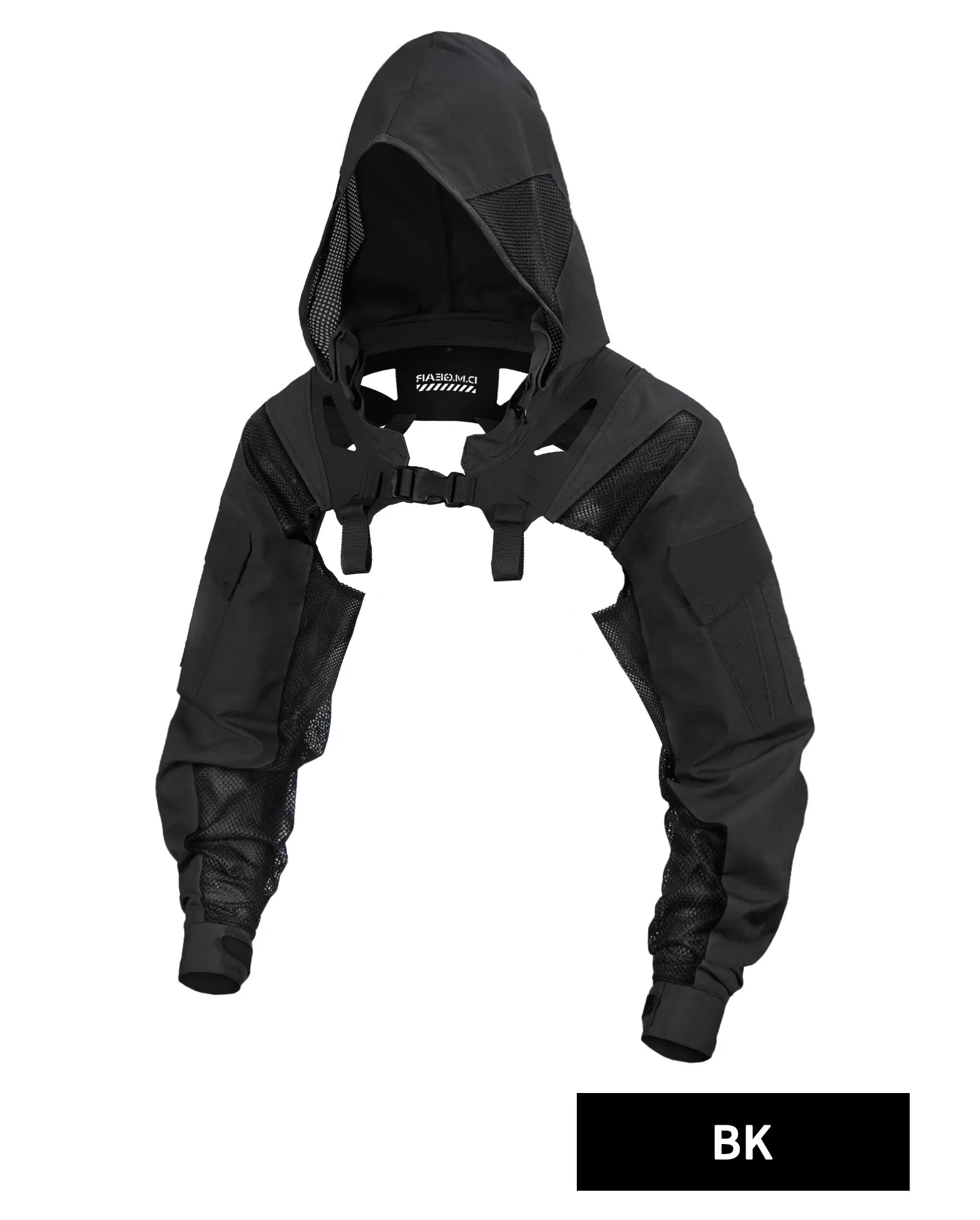 DMgear Tactical Hooded Coat Combat Uniform Long Sleeve Jacket Camouflage Black Breathable Comfortable Hunting Camping Outdoor