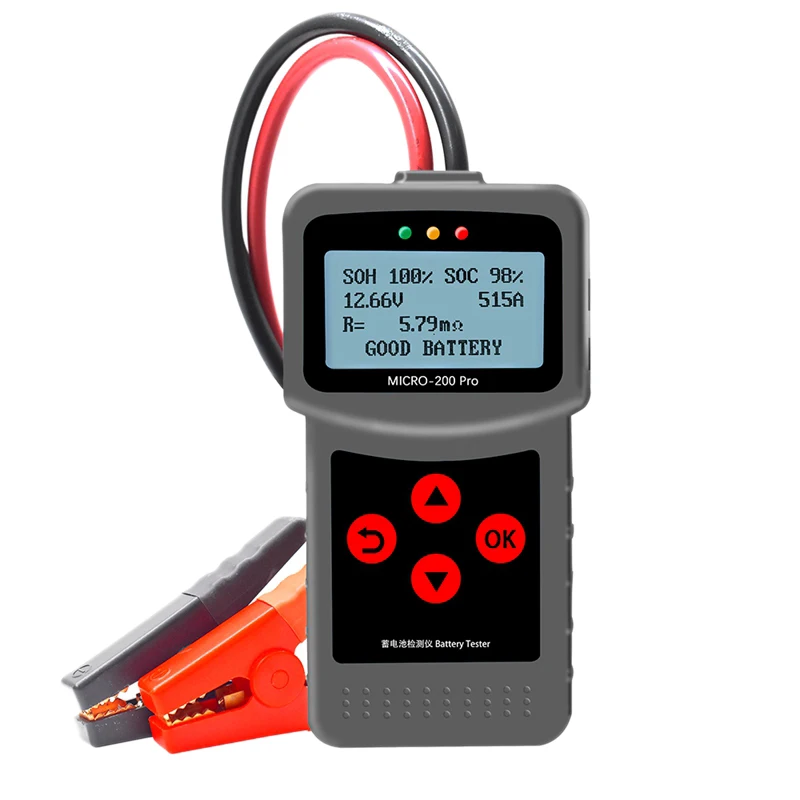 

Micro-200Pro 12V 24V Car Battery Tester Diagnostic Tool Digital Alternator Tester Portable Battery Tester Nordic Version