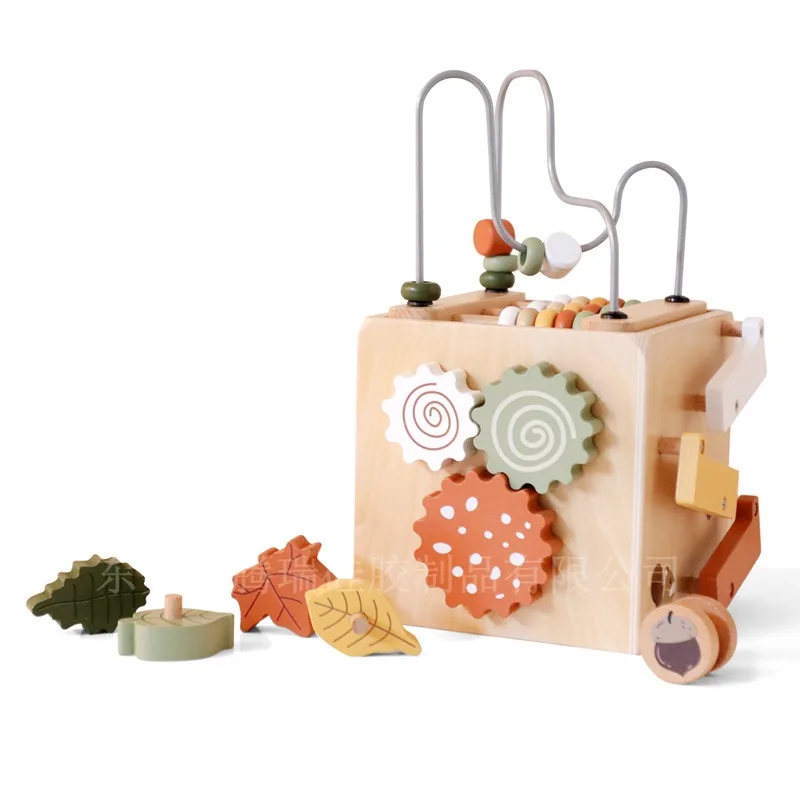 Giocattolo per bambini Puzzle in legno Casa delle bambole occupata Scatola del tesoro Educazione Montessori Giochi da tavolo occupati Matematica Giocattolo sensoriale Giocattoli interattivi