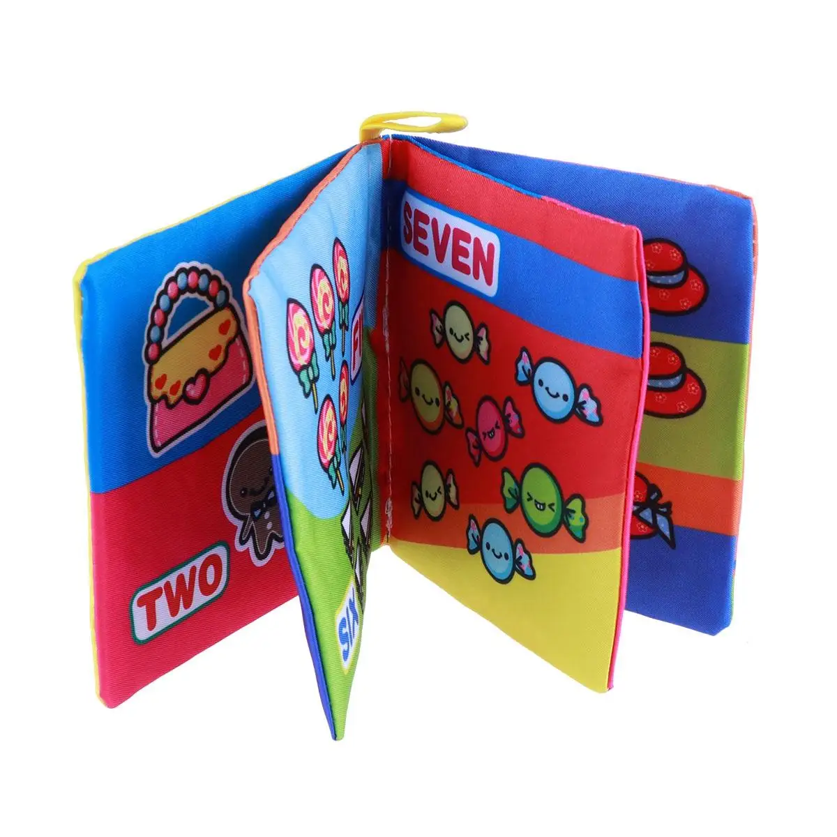 Libro de tela para educación temprana, primer libro para bebé, páginas suaves, fotos coloridas, libros de aprendizaje infantil, estimulan la lectura de habilidades