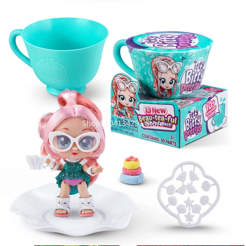 ZURU Itty Bitty Prettys Aidi Betty Tea Talk Trompet Afternoon Tea Party Verrassing Theekopje Pop Blind Box Meisje Speelhuis Speelgoed