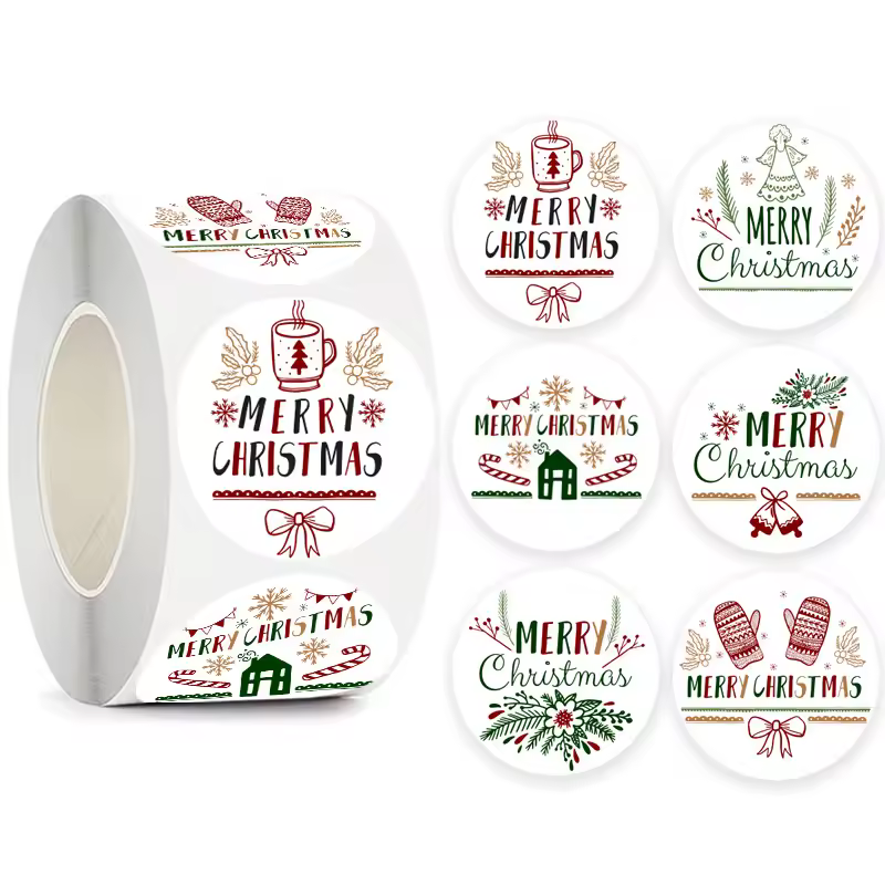 Children's Christmas gift label stickers School teachers commended students reward Self-adhesive Decorative gifts series - Image 28