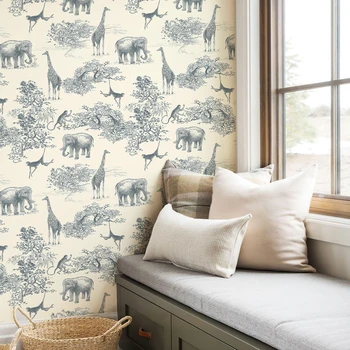 Self Adhesive Flower Bird Waterproof Durable Wallpaper Flowers Room Removable PVC For Home Decoration Peel Stick Wallpapers