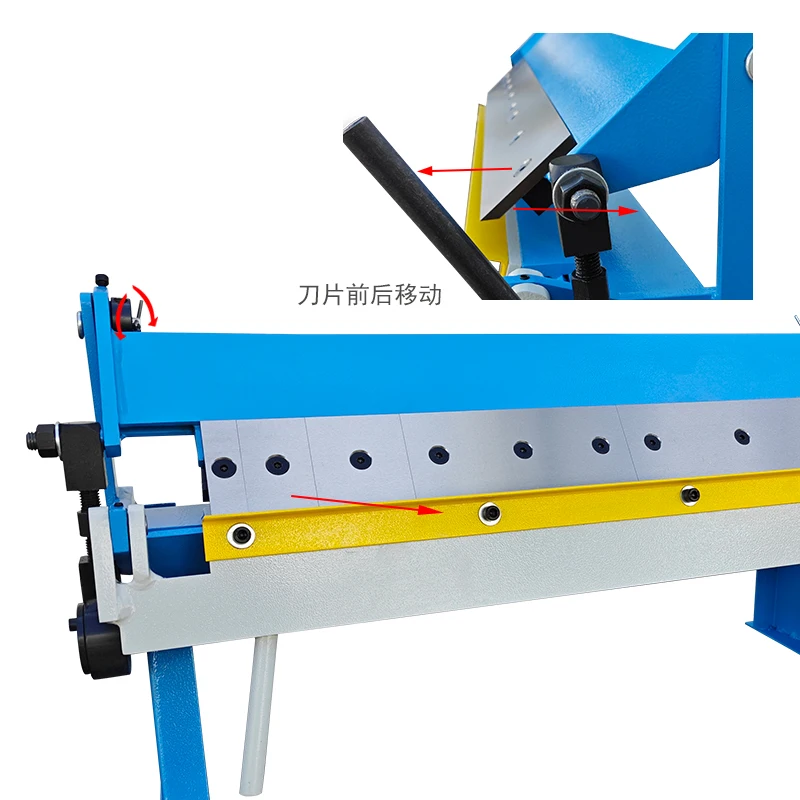 Machine à cintrer les métaux manuelle W1.0X610, lame segmentée détachable tout en acier