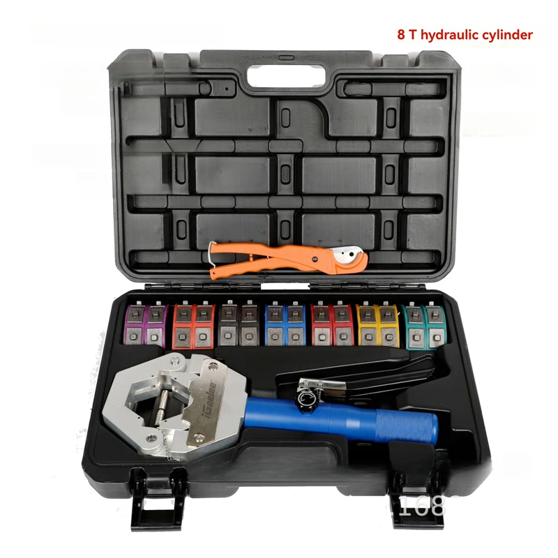 Auto Air Conditioning Repair Set Air Conditioning Hose Crimper Automotive A/C With 7Dies Hydraulic Hose Crimping Tool