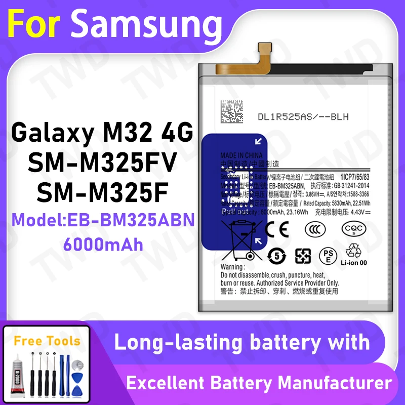 100% New 6000Mah EB…