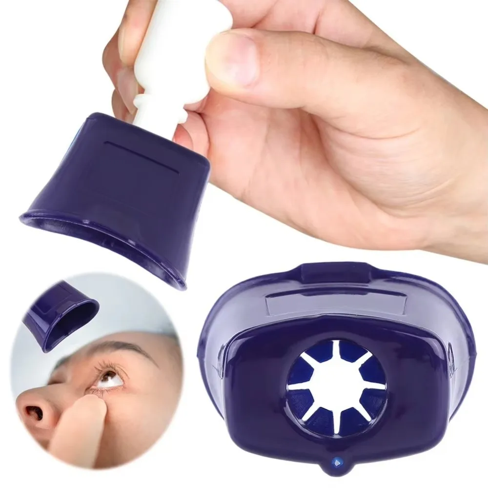Ergonomic Eye Drop Guide Accurate Application No-Spill Accurate Eye Drop Helper Easy Grip Handle Eye Dropper Applicator