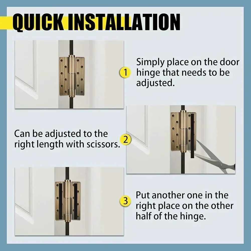 For Door Hinges Door Alignment Strip Magnetic Hinge Shims Door Repair Door Adjustments Quick Installation Shims