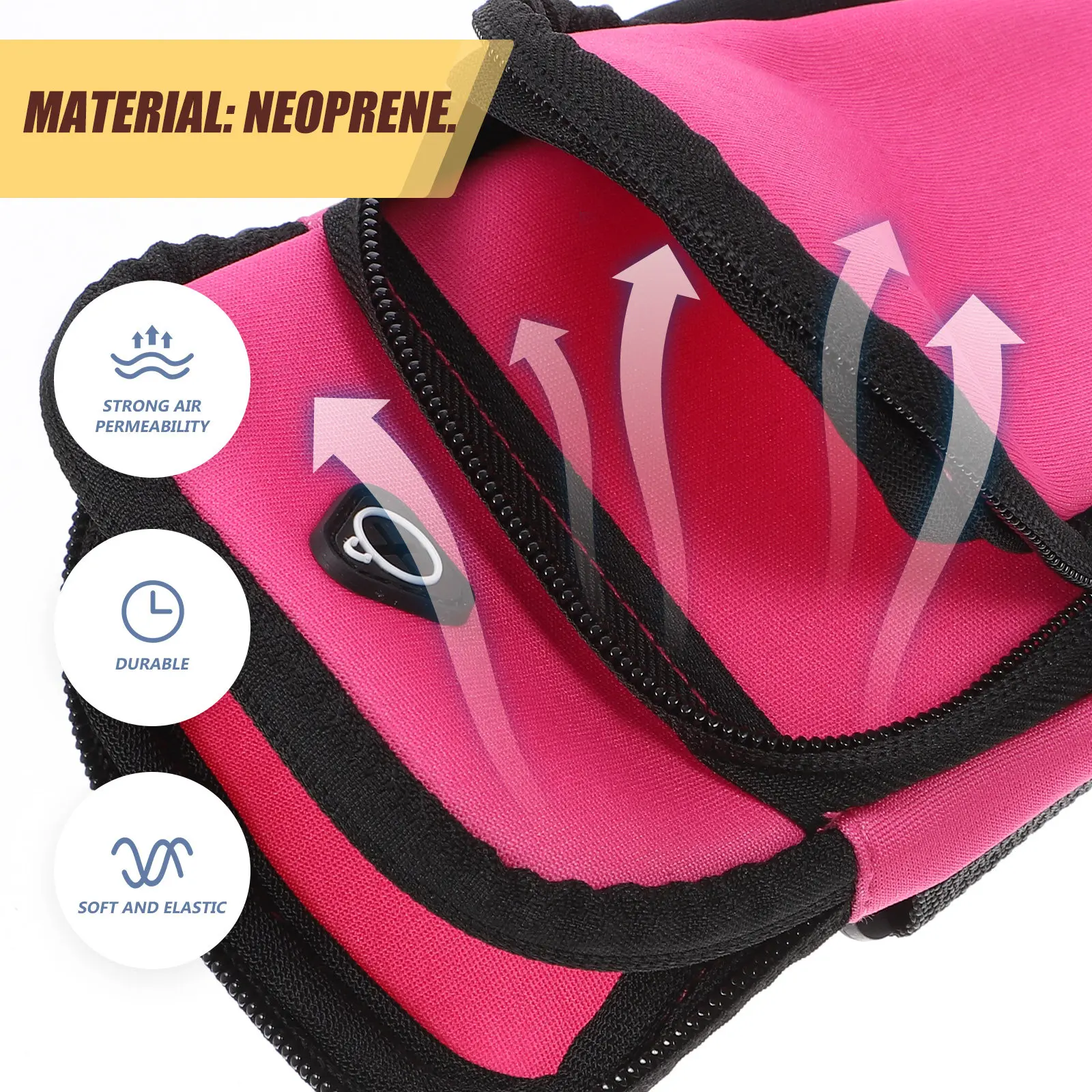 

Водонепроницаемый спортивный чехол-сумка на руку для телефона, большой емкости, для ключей, денег, для бега, фитнеса, скалолазания, активного отдыха, 1 шт.