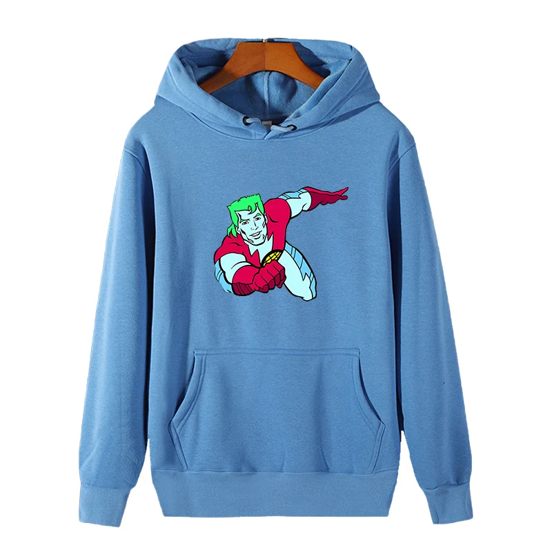 

Captain Planet Cartoon 90s Top anime Unisex graphic Hooded sweatshirts cotton thick sweater hoodie Hooded Shirt Man sweatshirts