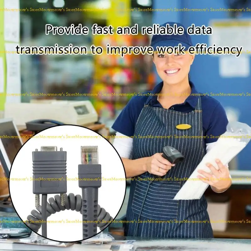 W91A RJ45 RS232 LS2208 Kabel połączenia płynne przepływy danych dla skanerów kodów kreskowych symboli