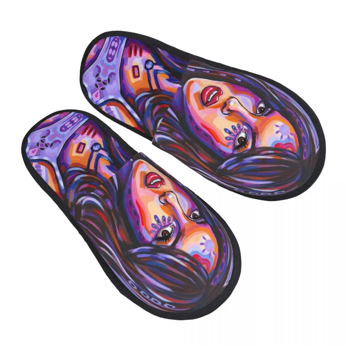 Custom O-Olivia And R-Rodrigo Memory Foam Slippers Women Soft Warm House Slippers