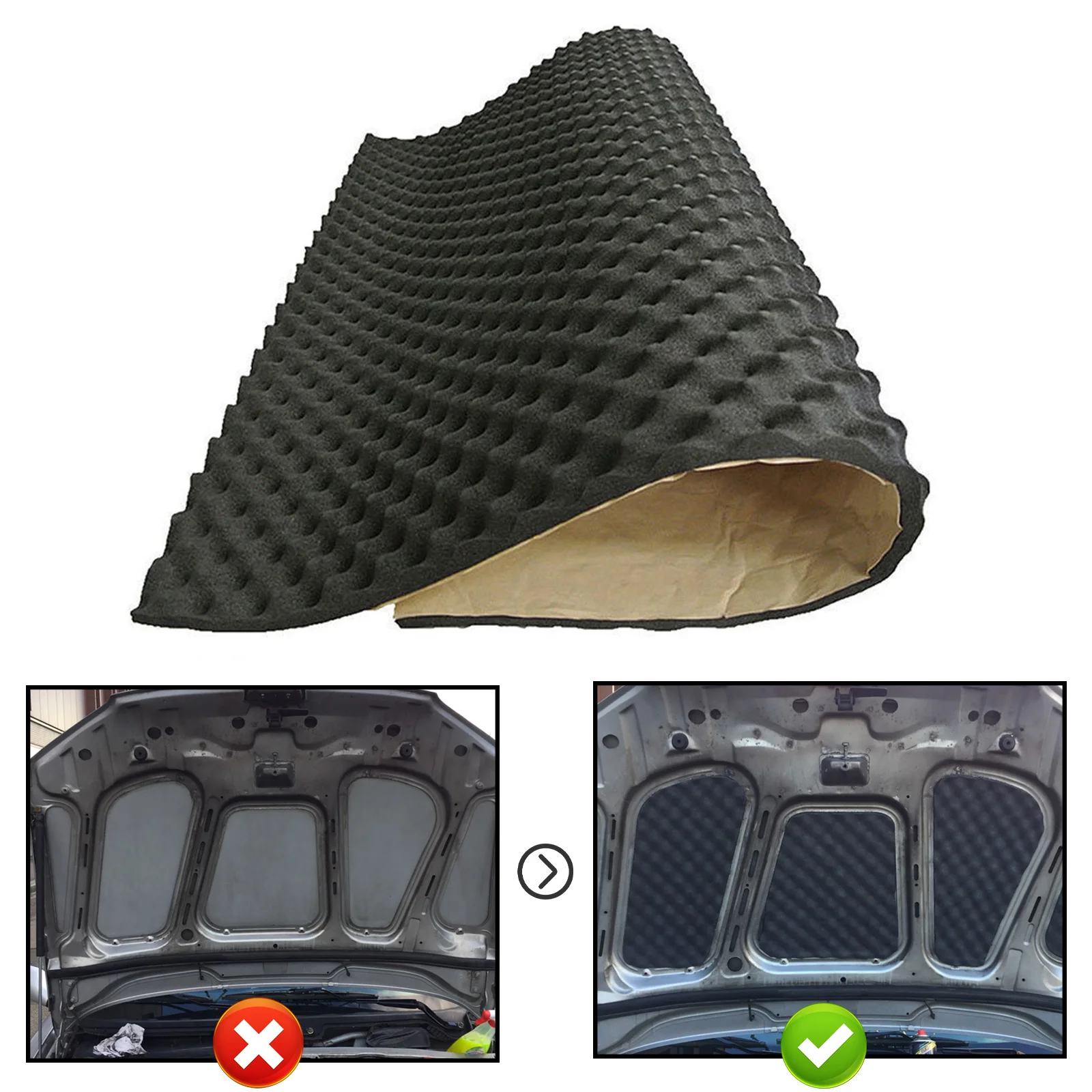 

Noise insulation for cars Auto sound deadening cotton Car Soundproof Cotton Acoustic sound deadening heat insulation Foam