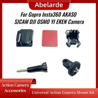 Kit de casco de motocicleta para GoPro Hero 13, 12, 11, 10, 9, cámara de acción, soporte de barbilla para Go Pro Insta360 DJI Osmo, conjunto de accesorios