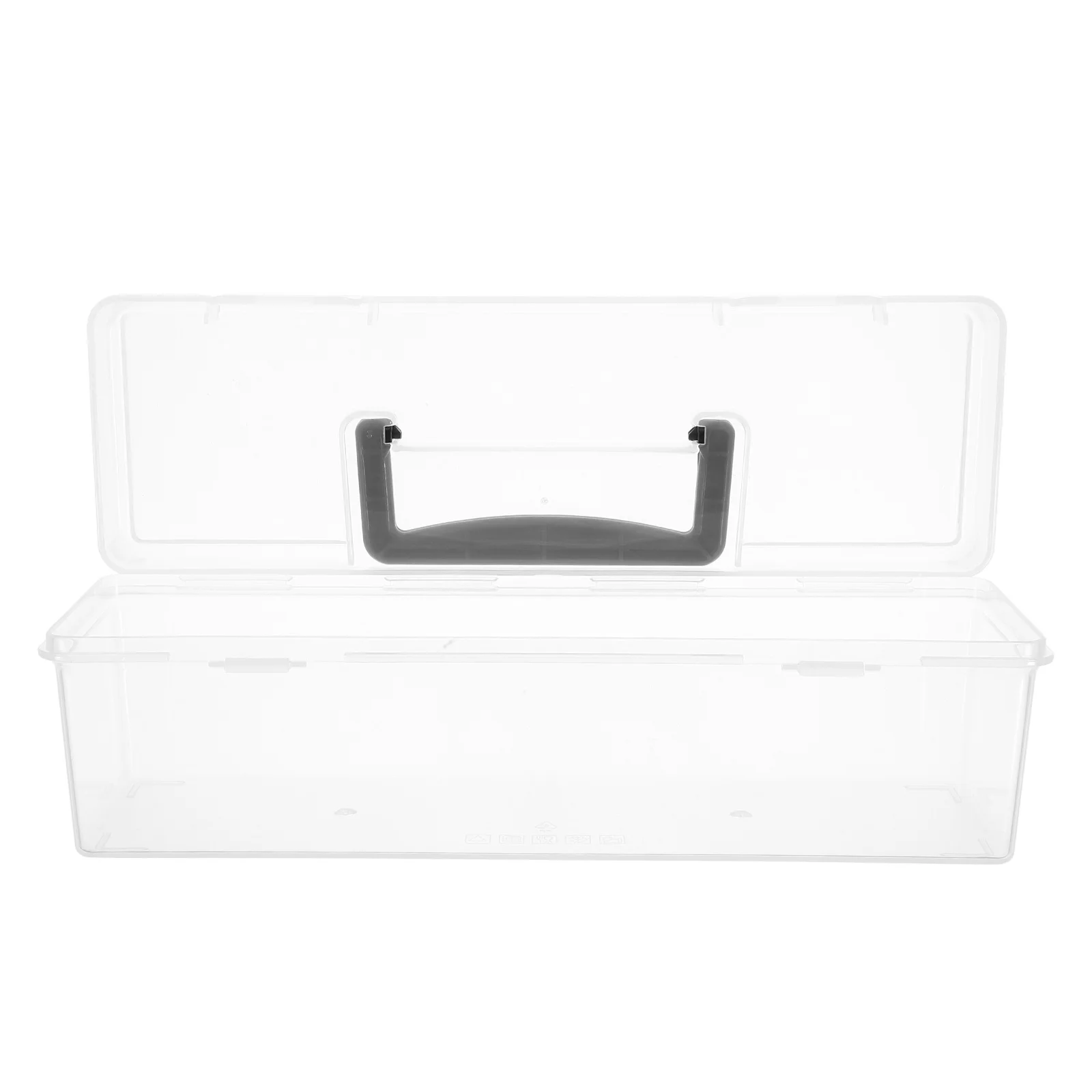 Caja de herramientas de 30,00x9,70x8,60Cm, tapa transparente, caja organizadora de piezas pequeñas portátil para tuercas, pernos, manualidades, papelería, sujetador de almacenamiento
