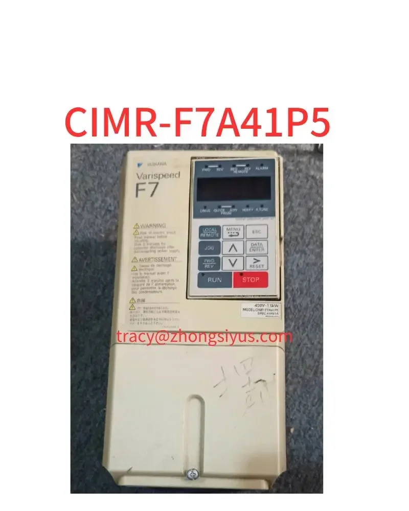 Used F7 series 1.5 kw 380V converter, CIMR-F7A41P5, function package