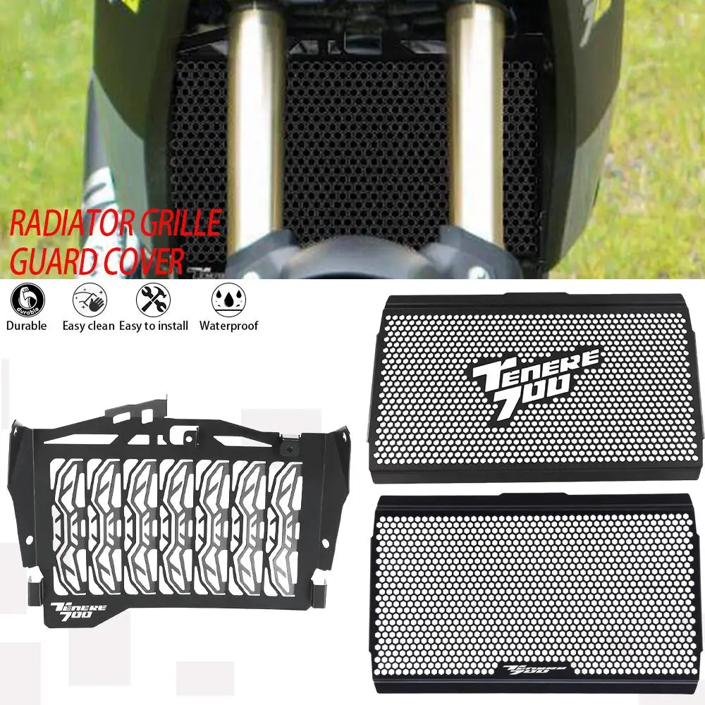 

Motorcycle Grille Radiator Cover Guard Protector For Yamaha T7 Tenere 700 TENERE700 Rally 2019 2020 2021 TX690Z XT700Z 2022 2023