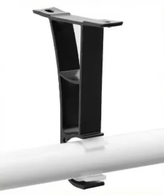 New Aluminum Alloy Curtain Rod Support with Screws Heavy Duty Curtain Fixing Clip Single Metal Window Hardware Tools