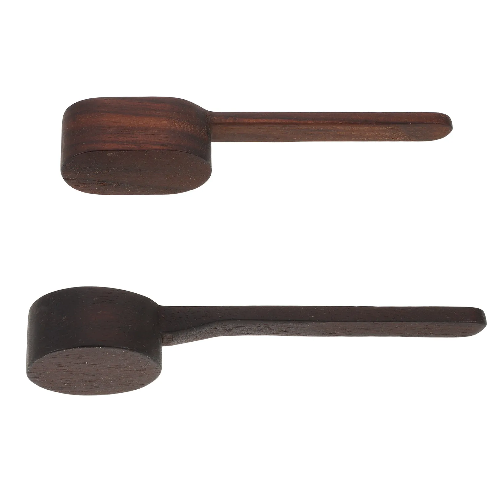 2Pcs Wooden Coffee Bean Dosing Spoons Solid Wood Measuring Scoop Kitchen Essentials Ground Coffee Espresso Tea Seasoning Spoon