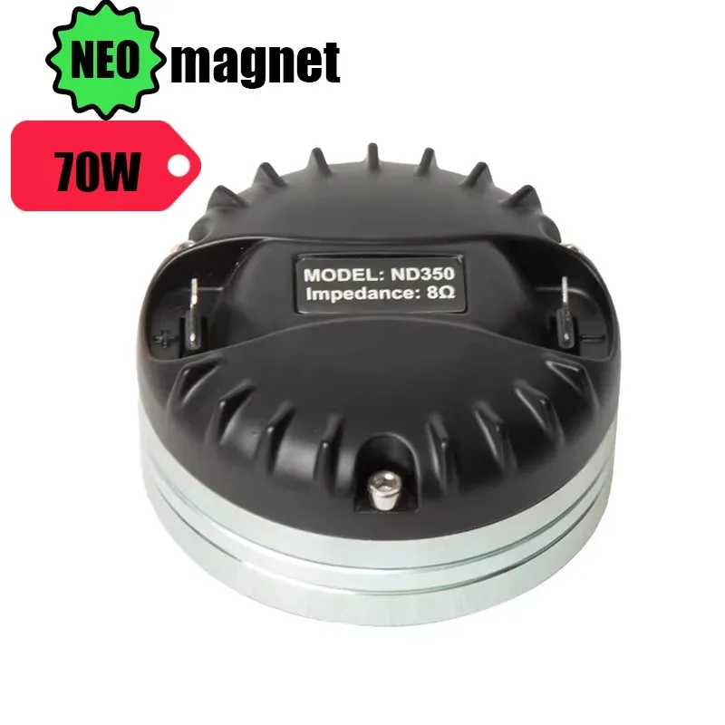 Compression Driver Unit 1.75 Inch 70W 8Ohm Neo Magnet ND350 High Output for Pro Stage PA Horn Speaker Audio Repair Accessory