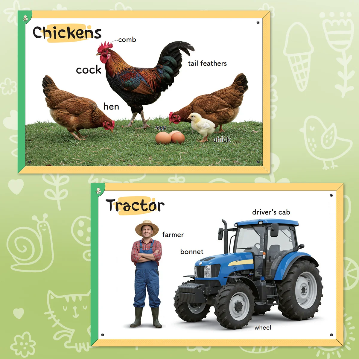 Farm Learning Book for Kids Illustrated Workbook with Animals Crops and Farm Life Build Vocabulary Observation and Early Science